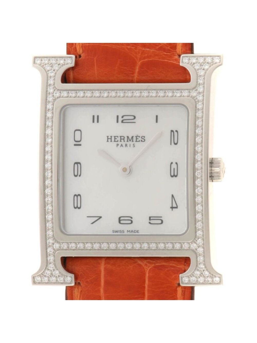 Hermes H Watch Stainless Steel Shell Quartz